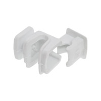 Держатель круглого проводника EZETEK 6-8мм белый, высота 16мм, пластик 91007