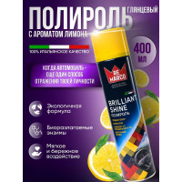 Полироль для пластика авто Re Marco (глянец) 400 мл, Лимон, аэрозоль RM-403