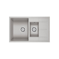 Гранитная мойка Paulmark FLUGEN 60/1,5 серый 775х495 мм PM237850-GR