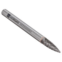 Борфреза твердосплавная NORGAU форма G (6x18 мм; хвостовик 6 мм) 077135060