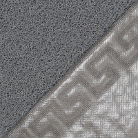 Коврик SUNSTEP Spongy Меандр 40х60 см, серый 38-301