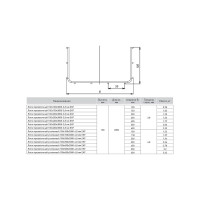 Проволочный лоток EKF 100х200х3000-3,8 мм 2 шт по 3 м LP100200-3,8