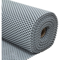 Коврик-дорожка SUNSTEP ПВХ, Цепочка 0,9х12 м, серый 39-631