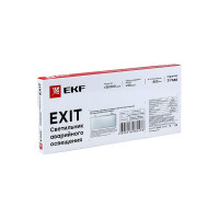 Светильник аварийного освещения EKF, EXIT-100, односторонний, без пиктограммы, LED, Basic EXIT-SS-100-LED