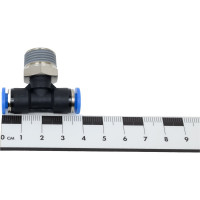 Тройник цанговый T-образный с наружной резьбой(6 мм; 3/8M) SHPI PT 06-R03