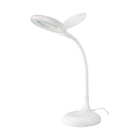 Светодиодный настольный светильник General Lighting Systems с линзой 10Вт, 530лм, 2400-6400К, белый свет, сенсорный, белый GLTL-022 800022