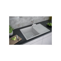 Гранитная мойка Paulmark FLUGEN 50-780 белый, 780х500 мм PM217850-WH