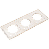 Рамка NILSON трехместная золото Touran metallic 24150093