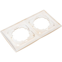 Рамка NILSON двухместная золото Touran metallic 24150092