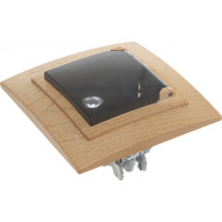 Розетка NILSON 1СП з/к крышка клен Touran wood 24281018