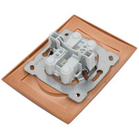 Розетка NILSON 2СП орех Touran wood 24271024