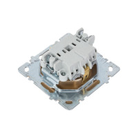 Механизм розетки NILSON 1СП з/к золото с шторкой Touran/Alegra metallic 24150419
