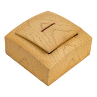 Выключатель NILSON 1ОП с подсветкой клен Themis wood 26281002