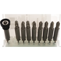 Биты в комплекте с вращающимся ограничителем (9 шт; 50 мм; PH2) Jettools W-R0210