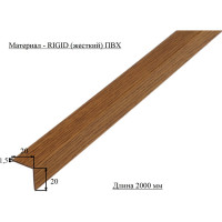 Уголок ALBERTS ПВХ, вишня 20x20x1.5х2000 усиленный 478735