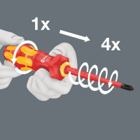 Ручка-держатель WERA 827 T i Kraftform Turbo 9 x 125 мм WE-057481