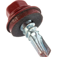 Кровельный саморез Госкреп 5,5х19 RAL 3011 коричневокрасный  70 шт., пл.конт 280 мл 2-0018230