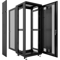 Серверный телекоммуникационный напольный шкаф Cabeus 19" 47U цвет черный ND-SC-47U60/120-BK