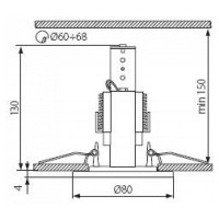 Точечный светильник KANLUX DELE AL-204-C/M 913