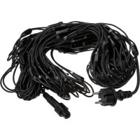 Светодиодная гирлянда TDM ELECTRIC Сеть 1,5х1,5 м, 120LED, 2700К, черный шнур SQ0361-0063