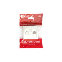 Лицевая панель розетки EKF PROxima Валенсия RJ-45, 1-местная, жемчуг ESK01-L-035-50