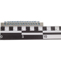 Шина EKF PEN, ноль-земля, 14 отверстий, цинк, крепеж по краям 10 шт sn1-63-14-k