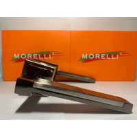 Дверная ручка MORELLI "Sanibel", цвет-бел. никель/черн. никель MH-39 SN/BN-S 9011215