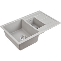 Гранитная мойка Paulmark FLUGEN 60/1,5 серый 775х495 мм PM237850-GR