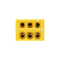 Строительно-монтажная клемма EKF СМК 2273-246, 6 отверстий, 0,5-2.5мм2 50 шт PROxima plc-smk-2273-246