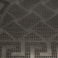 Коврик SUNSTEP резиновый, 40х60 см, Акрополь, полуовал, черный 31-039