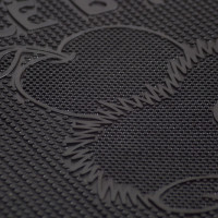 Коврик SUNSTEP резиновый, 40х60 см, Всё в дом!, черный 31-036