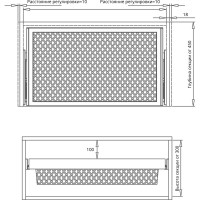 Выдвижная корзина крупная сетка Mebax 700-420 664х420х140, коричневый 00-00001116