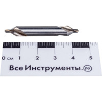 Сверло центровочное 2317-0105 (2.5х4.1х 6.3х47 мм; тип А; Р6М5; ГОСТ14952-75) ИНСТУЛС 00001240461