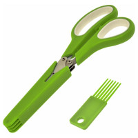 Кухонные ножницы для зелени МУЛЬТИДОМ в чехле, 19 см AN60-36