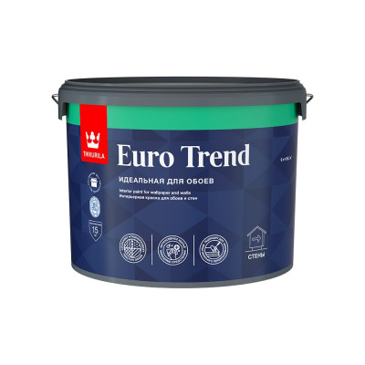 Интерьерная краска для обоев и стен Tikkurila Euro Trend 700009624