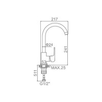 Смеситель для кухни Ledeme L4044-2