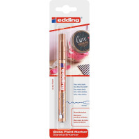 Лаковый маркер Edding округлый наконечник, 0.8 мм, до 1000С, серебряный E-780#54