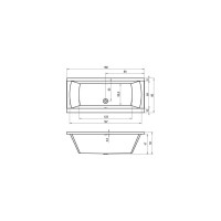 Акриловая ванна RIHO JULIA 180 B025001005