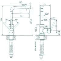 Смеситель для кухни Paulmark Honner, хром, Ho212018-CR