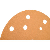 Круг шлифовальный GOLD B312T (5 шт; 150 мм; на липучке; 15 отв; золотистый; P150) SUNMIGHT 44309R