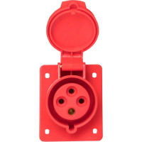 Розетка стационарная внутренняя EKF 424 3Р+PЕ 32А 380В IP44 ps-424-32-380
