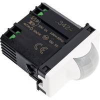 Проходной датчик движения Simon, 500Вт, узкий модуль, S27, белый 27342-34