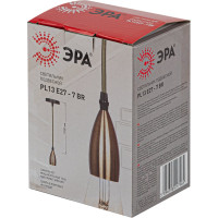 Подсветка ЭРА PL13 E27 7 BR, накладная, цоколь Е27, провод 1 м, цвет медь, 60/360 Б0048528