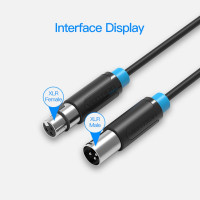 Аудио кабель Vention XLR M/XLR F - 3м BBFBI