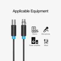 Аудио кабель Vention XLR M/XLR F - 3м BBFBI