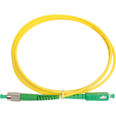 Оптический патч-корд TopLAN симплексный, FC/APC-SC/APC, SM 9/125, 1,5 м, PC-TOP-652-FC/A-SC/A-1.5