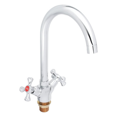 Смеситель для кухни RAIN Нефрит гайка, латунь, кран-буксы 1/2 561-267