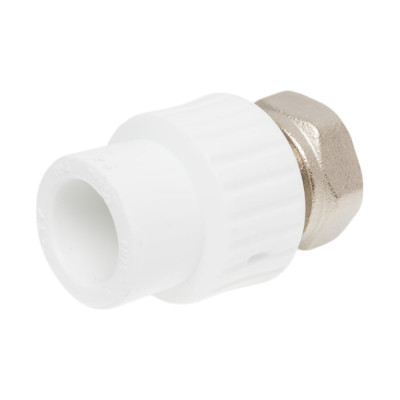 Муфта RTP с накидной гайкой на металлическом штуцере, внутренняя резьба, D20х3/4 мм 10697