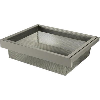 Выдвижная корзина Mebax 600-420 металлическая сетка 564х420х140, серый жемчуг 00-00001119