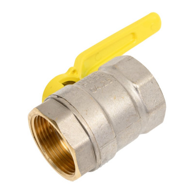 Шаровой кран LD Pride латунь никель, газ Ду32 Ру25 ВР 007-8026